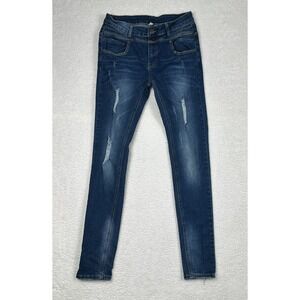 S&A Jeans Skinny Distressed Blue Women's 9